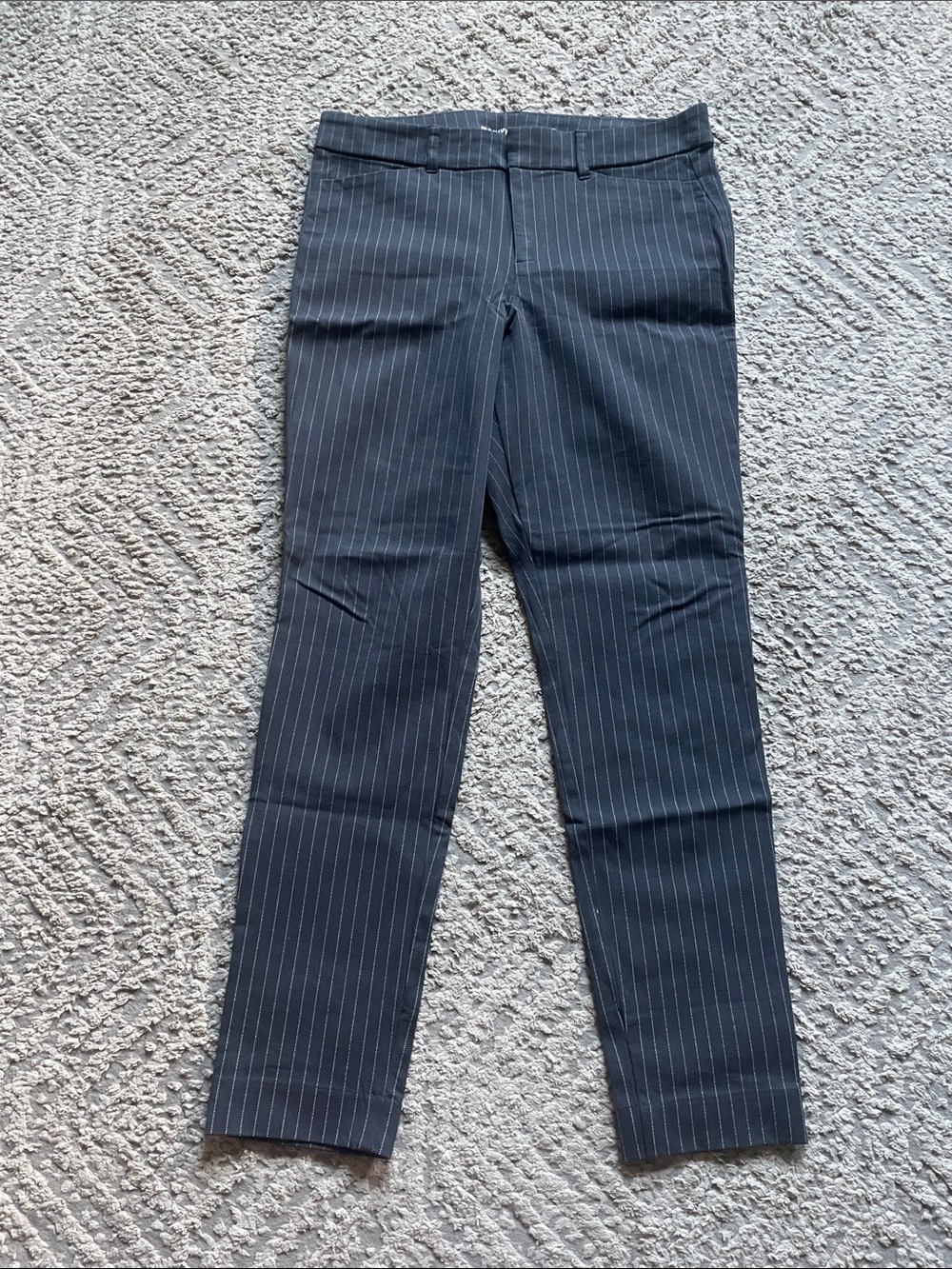 Old Navy Navy Pinstripe Dress Pants